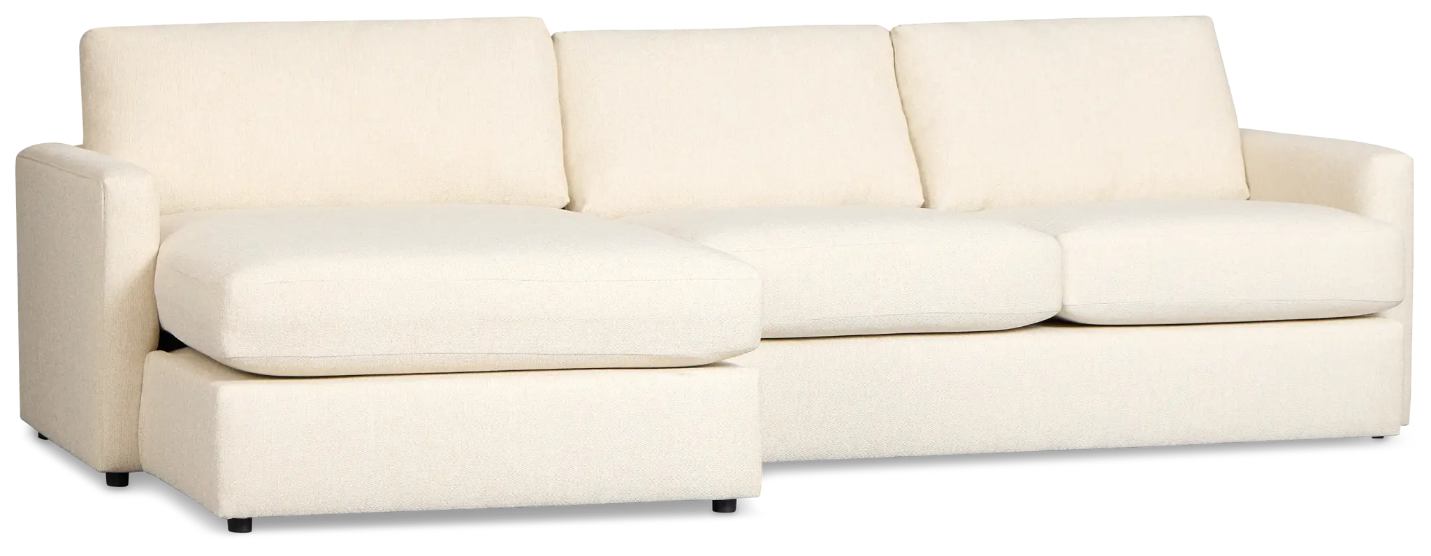 Maxwell Light Beige Fabric Left Chaise Sectional Maxwell Light Beige Fabric Left Chaise Sectional