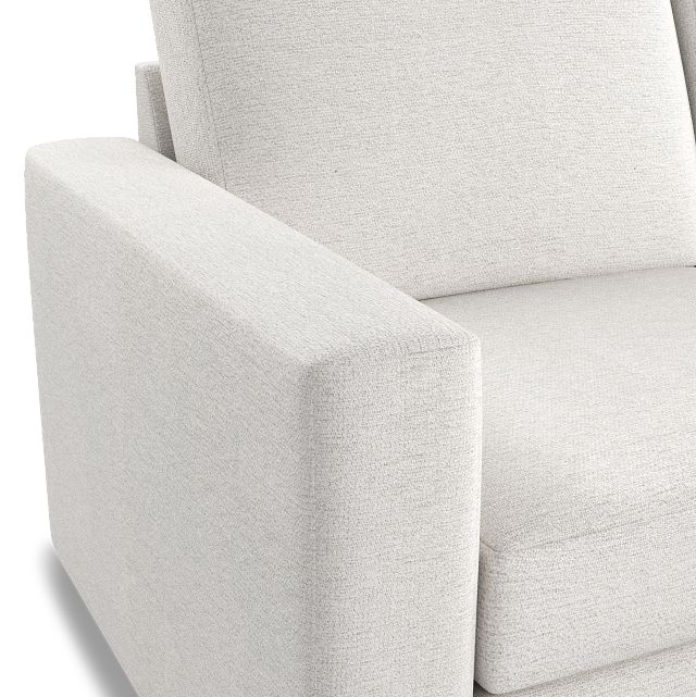 Citymod White Fabric Small Right Chaise Sectional