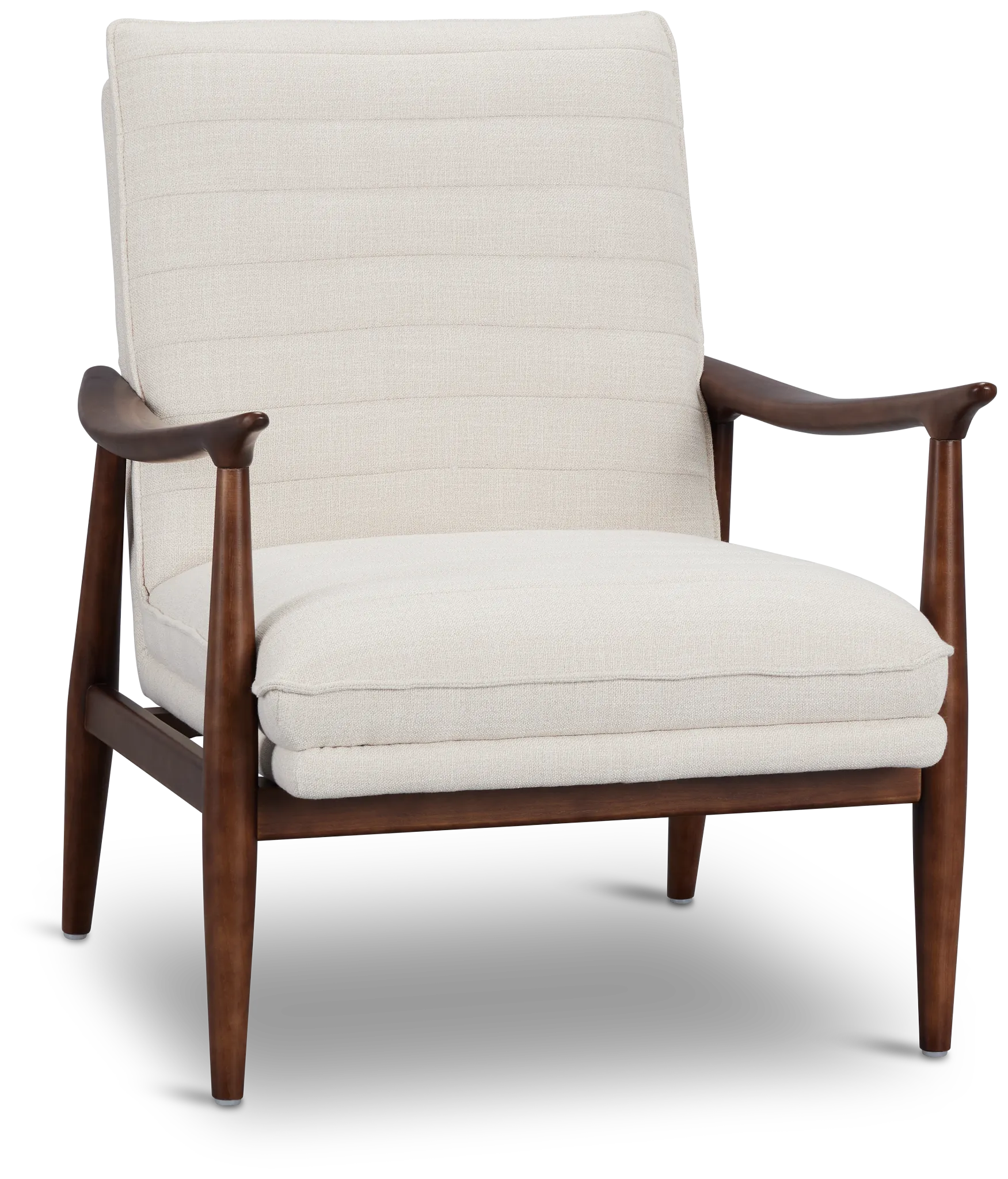 Leith Light Beige Fabric Accent Chair