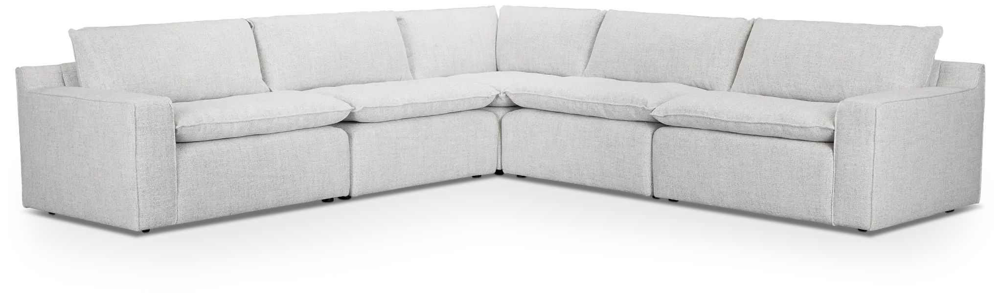 Aurora Light Gray Micro Small Two-arm Sectional Aurora Light Gray Micro Small Two-arm Sectional