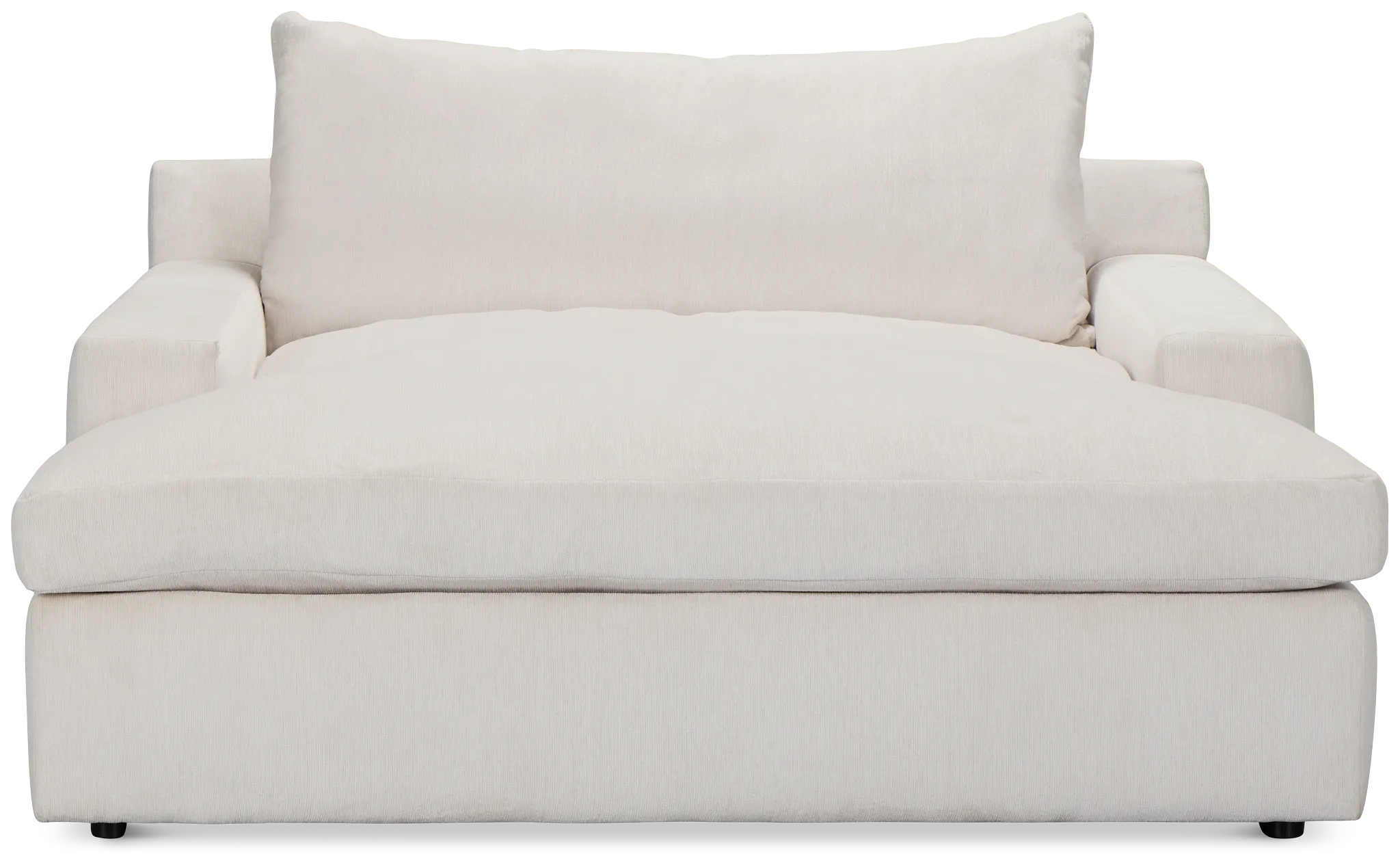 Stella Ivory Fabric Chaise