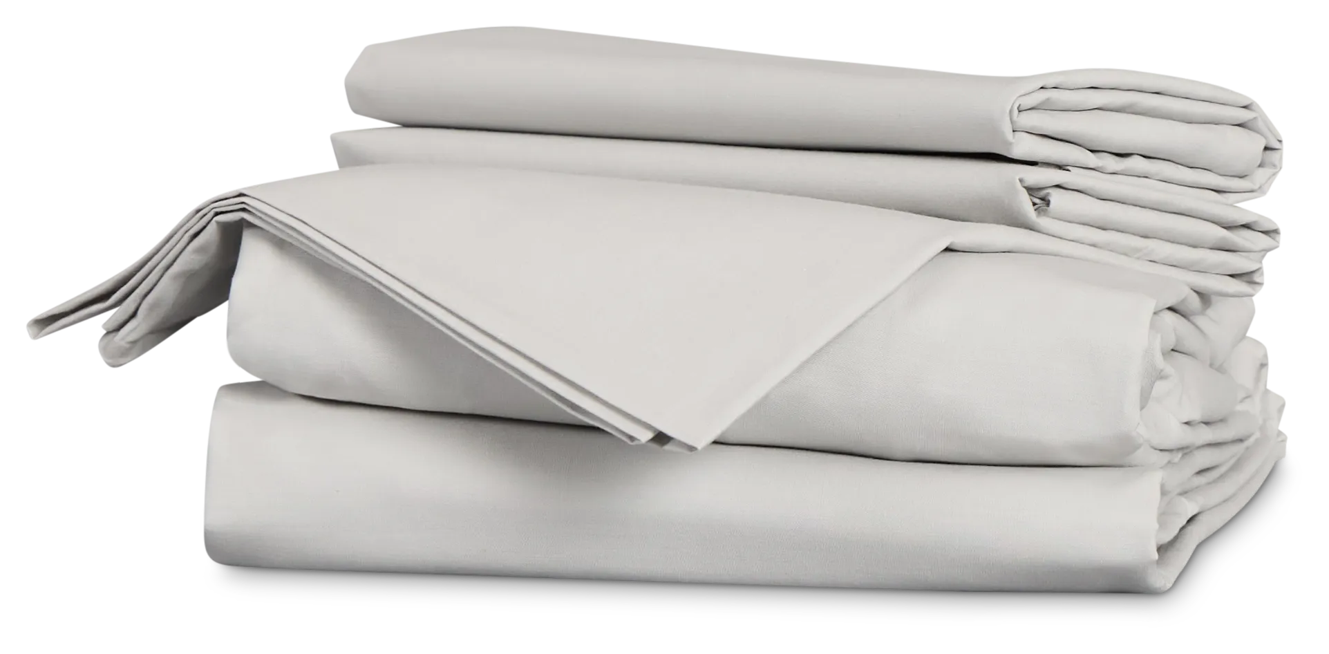 Rest & Renew Percale Cotton Gray 200 Thread Sheet Set