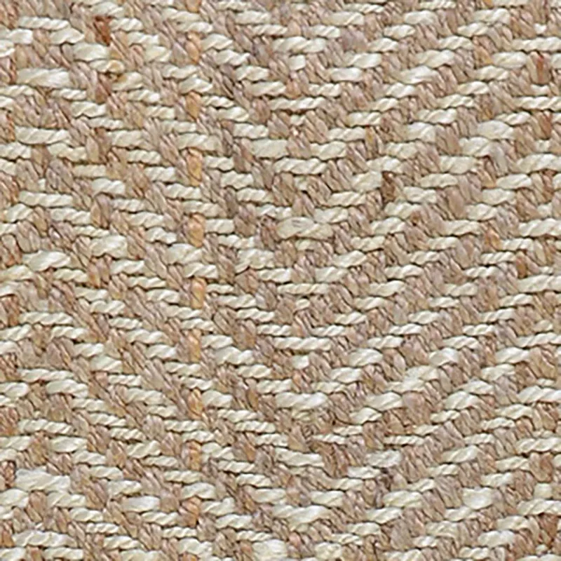 Herringbone White 8x10 Area Rug