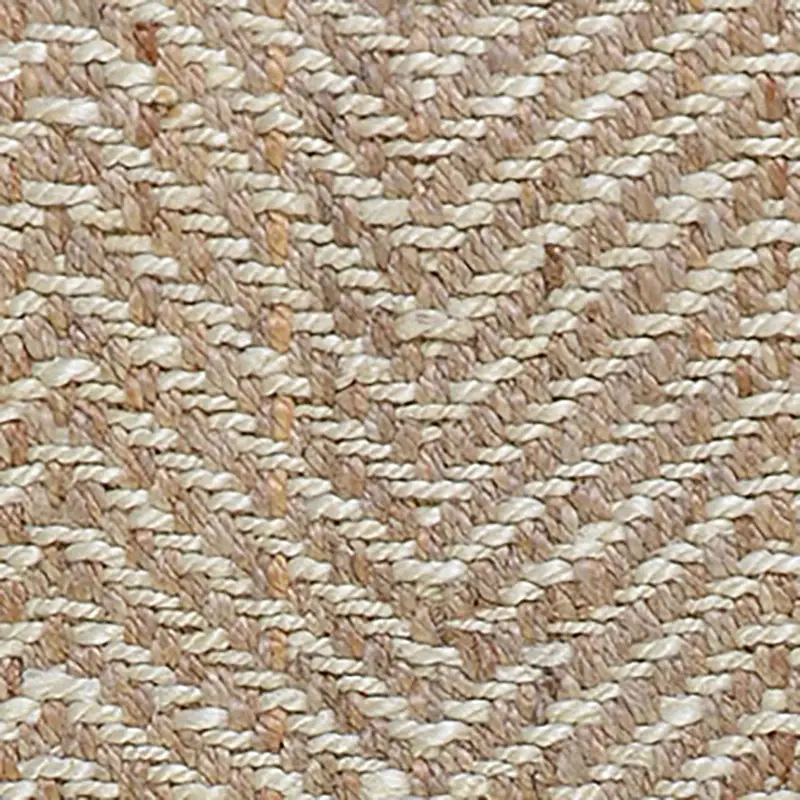 WHITE Herringbone White 8x10 Area Rug