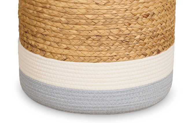 Shelly Multicolored Woven Accent Stool