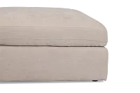 Breeze Taupe Fabric Ottoman