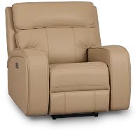 Rhett Taupe Micro Power Recliner