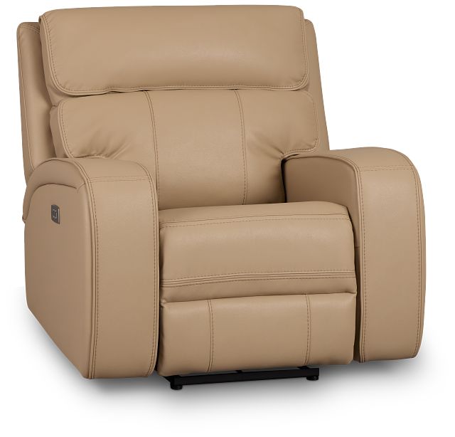 Rhett Taupe Micro Power Recliner