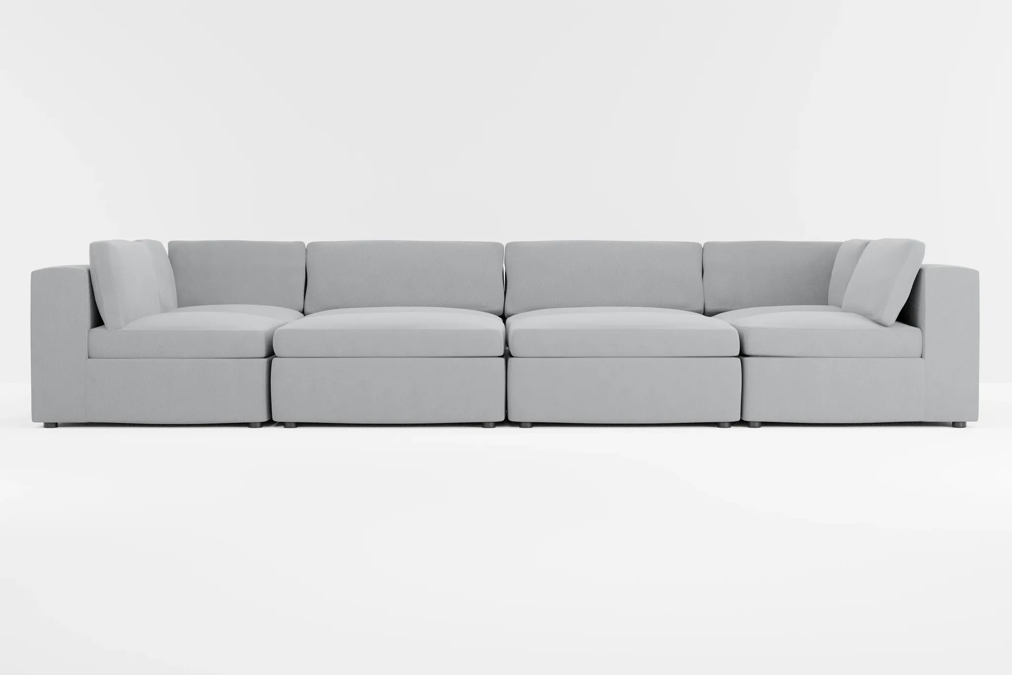 Destin Revenue Gray Fabric 8-piece Pit Sectional