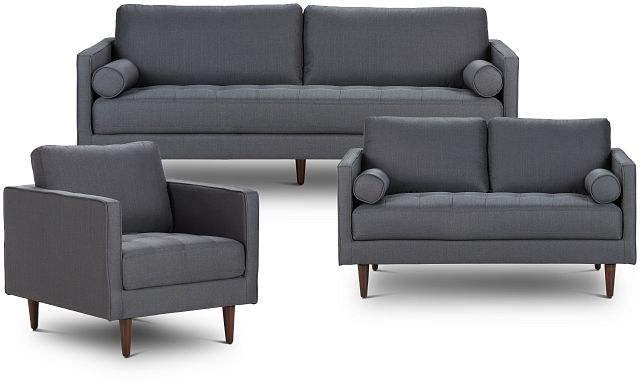 Rue Gray Fabric Living Room