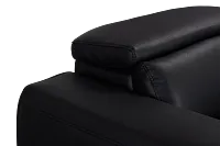 Lombardy Black Micro Medium Dual Power 2-arm Reclining Sectional