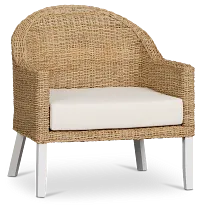 Marley Light Tone Woven Accent Chair