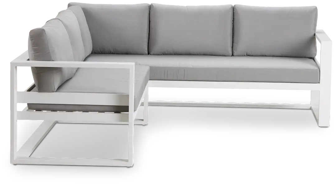 Lisbon Gray Aluminum Small Left Sectional Lisbon Gray Aluminum Small Left Sectional