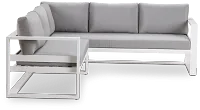 Lisbon Gray Aluminum Small Left Sectional