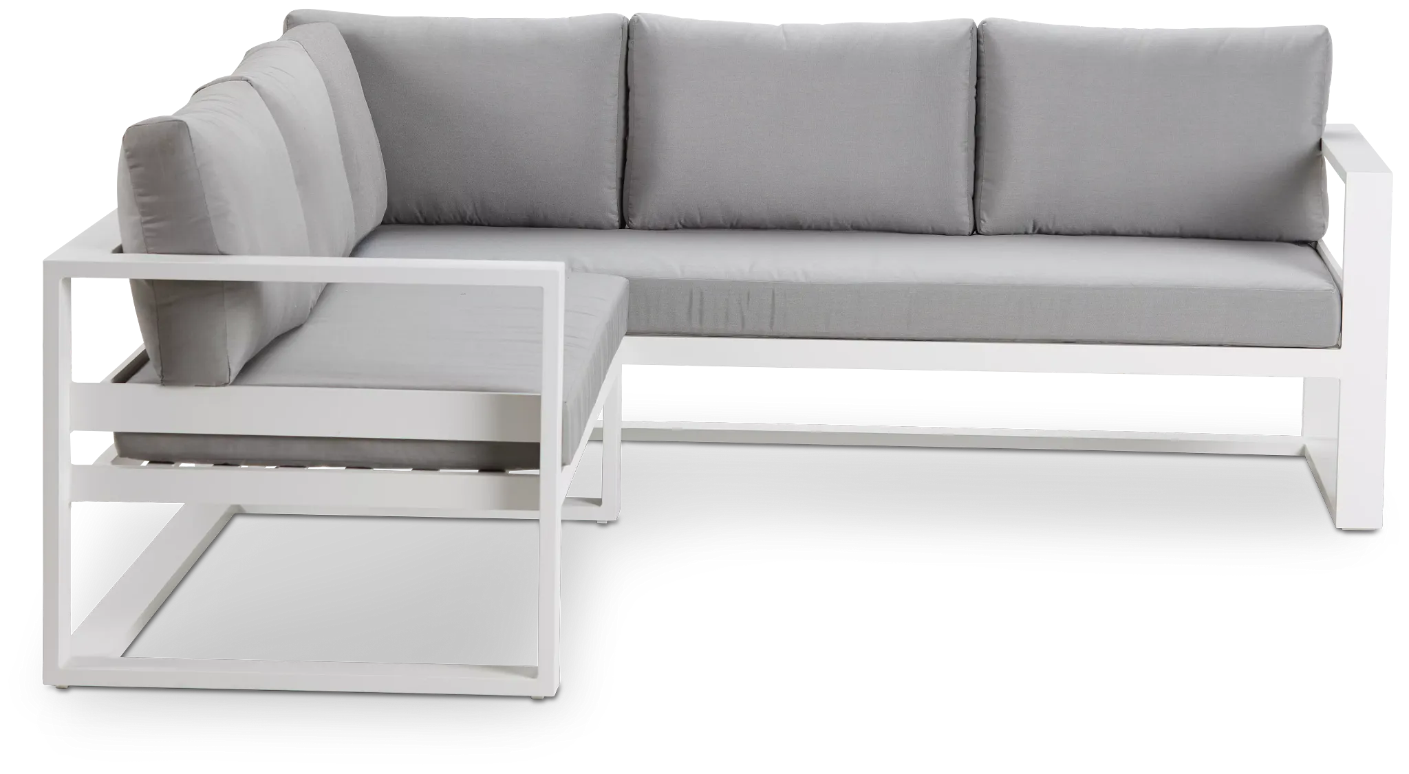 Lisbon Gray Aluminum Small Left Sectional