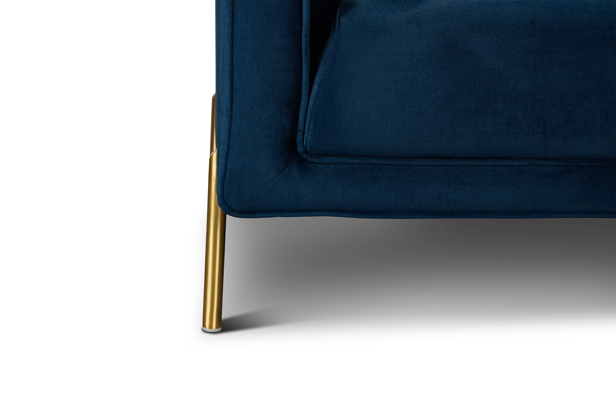 Bella Dark Blue Velvet Right Chaise Sectional Bella Dark Blue Velvet Right Chaise Sectional