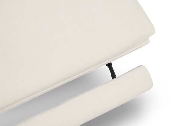 Zuri White Velvet Power Reclining Loveseat W/ Power Headrest