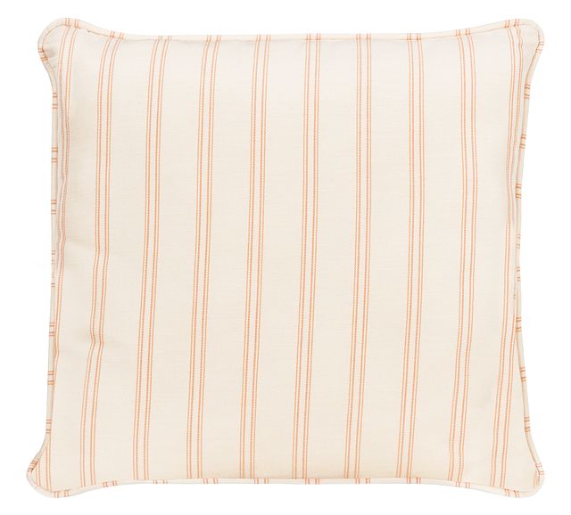 Espadrille Light Orange 18" Indoor/outdoor Accent Pillow