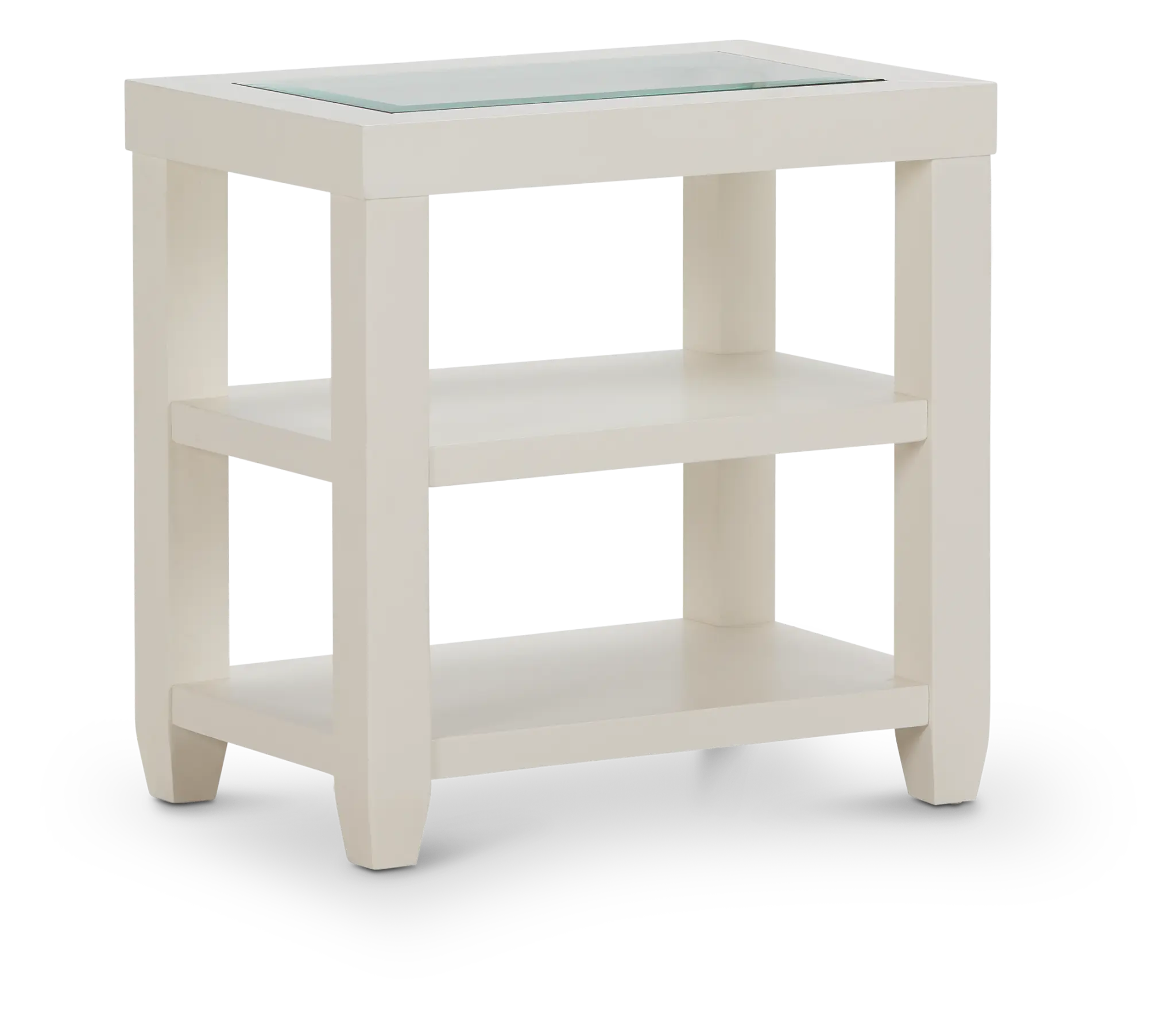 Hurley White Chairside Table Hurley White Chairside Table