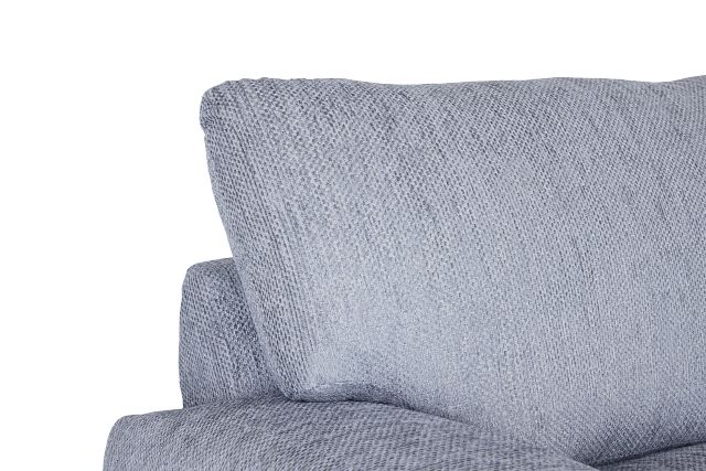 Alpha Light Gray Fabric Right Chaise Sectional