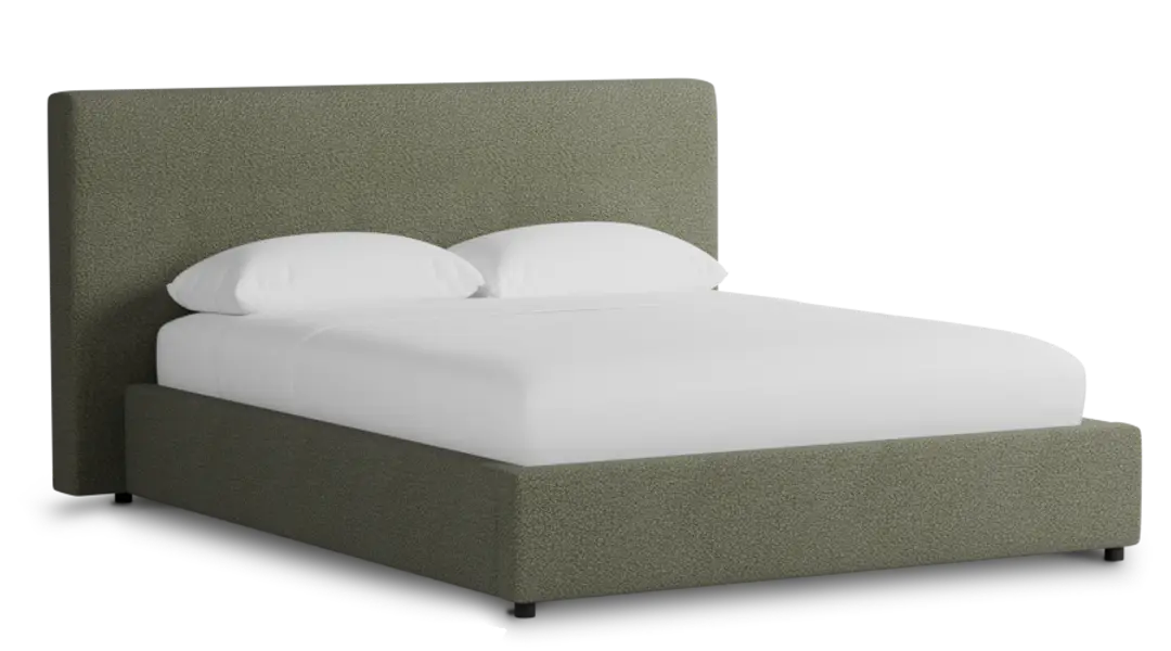 Grayton Sutton Green 44" Upholstered Platform Bed Grayton Sutton Green 44" Upholstered Platform Bed