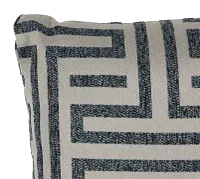 Doric Blue 18" Accent Pillow