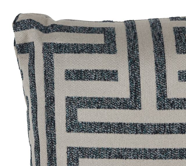 Doric Blue 18" Accent Pillow