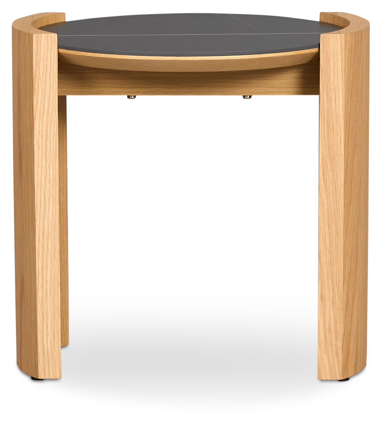 Nomad Light Tone Ceramic Round End Table