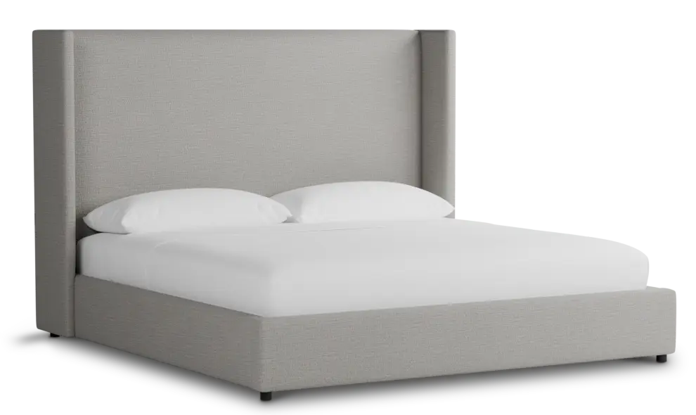 Captiva Maguire Gray 60" Upholstered Shelter Bed Captiva Maguire Gray 60" Upholstered Shelter Bed