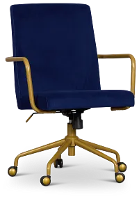 Luca Dark Blue Desk Chair