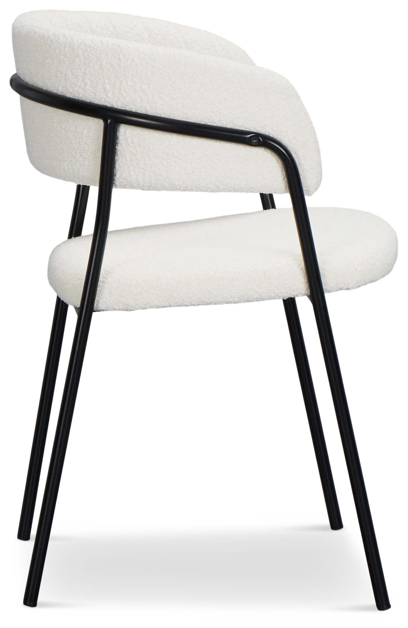 Fremont White Upholstered Arm Chair