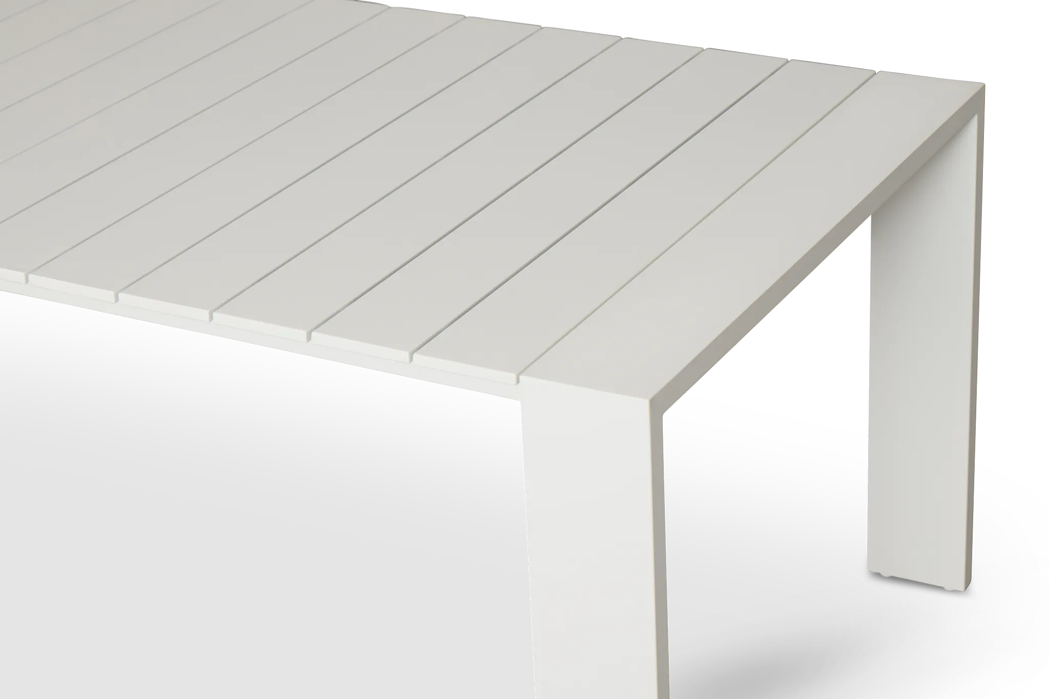 Sunrise White 86" Rectangular Table