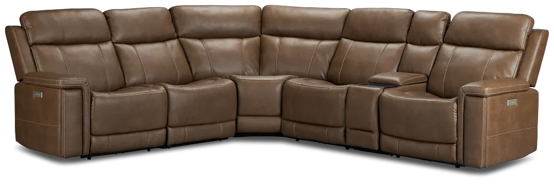 Jayden Brown Micro Medium Triple Power 2-arm Sectional