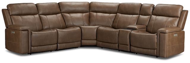 Jayden Brown Micro Medium Triple Power 2-arm Sectional