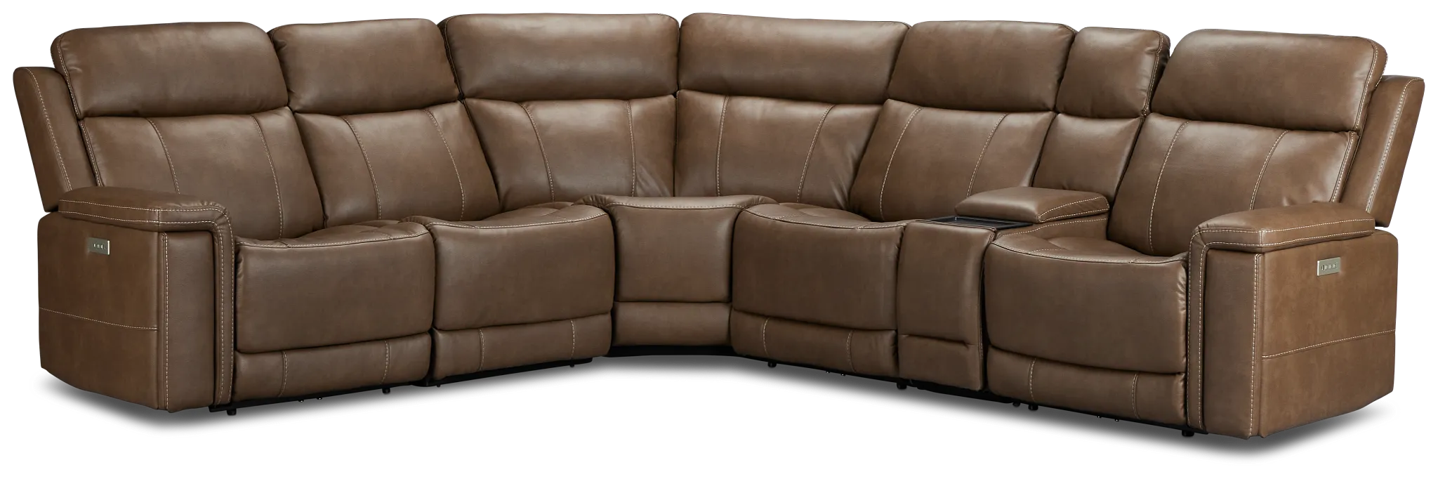 Jayden Brown Micro Medium Triple Power 2-arm Sectional