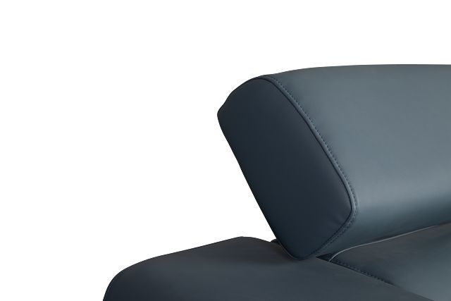 Drew Dark Blue Micro Loveseat