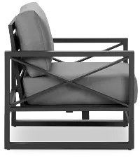 Linear Dark Gray Rocking Chair