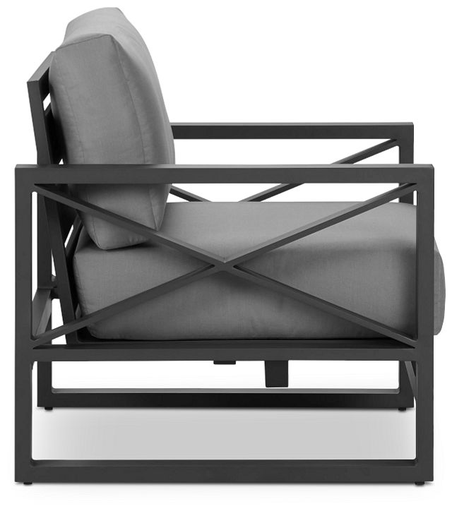 Linear Dark Gray Rocking Chair (1)