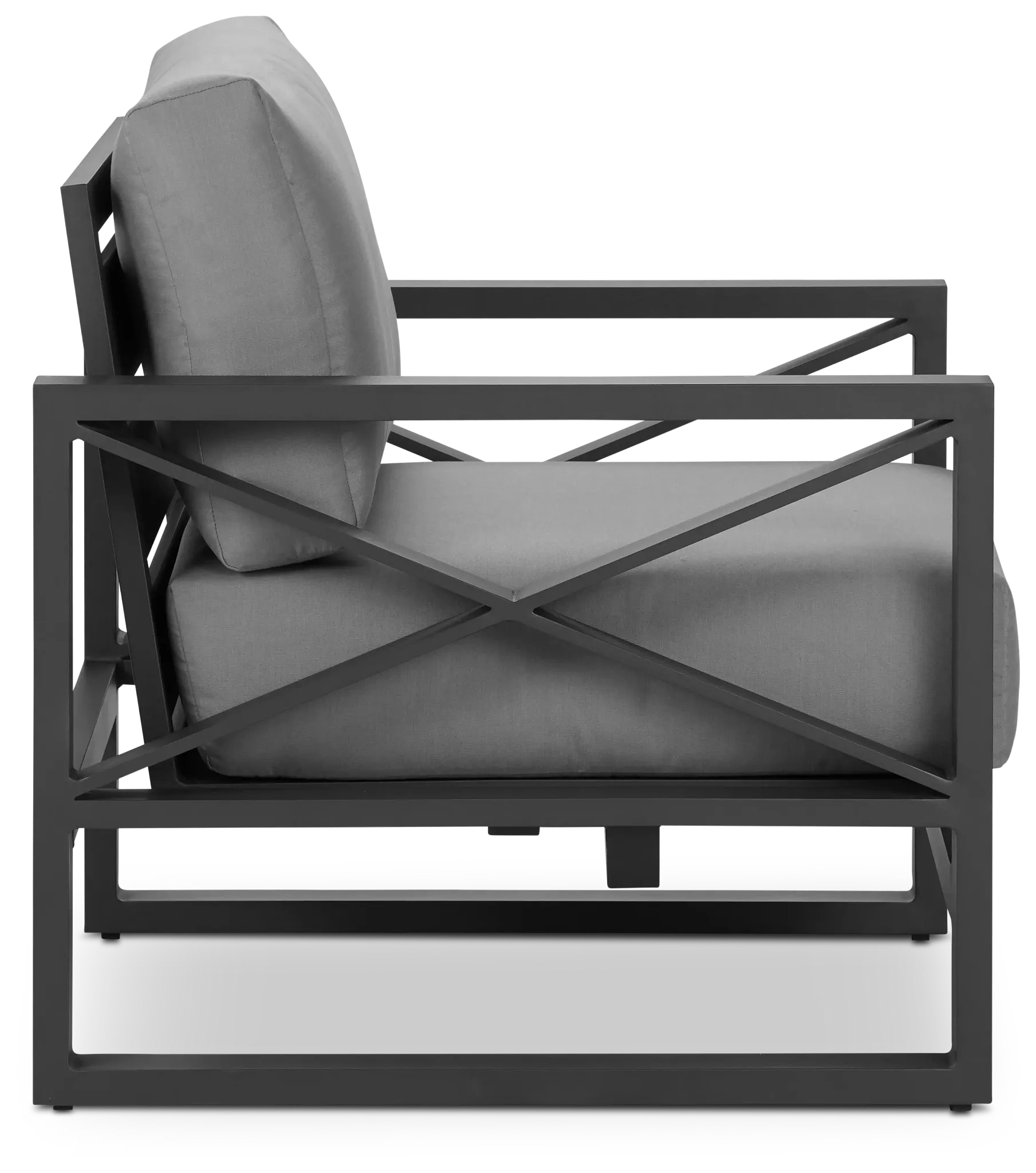 Linear Dark Gray Rocking Chair