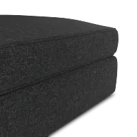 Siesta Delray Dark Gray Fabric Ottoman