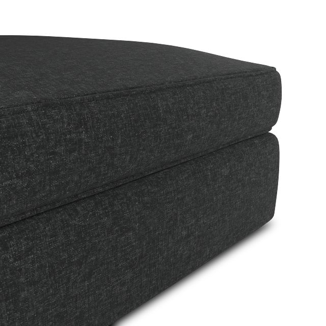 Siesta Delray Dark Gray Fabric Ottoman