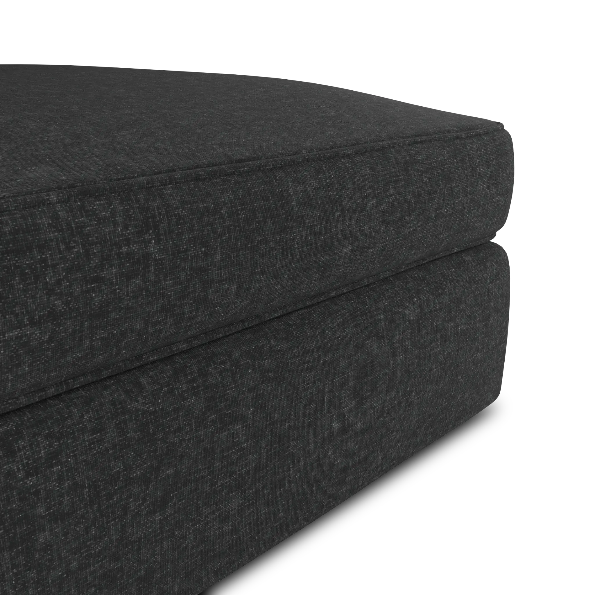 Siesta Delray Dark Gray Fabric Ottoman Siesta Delray Dark Gray Fabric Ottoman