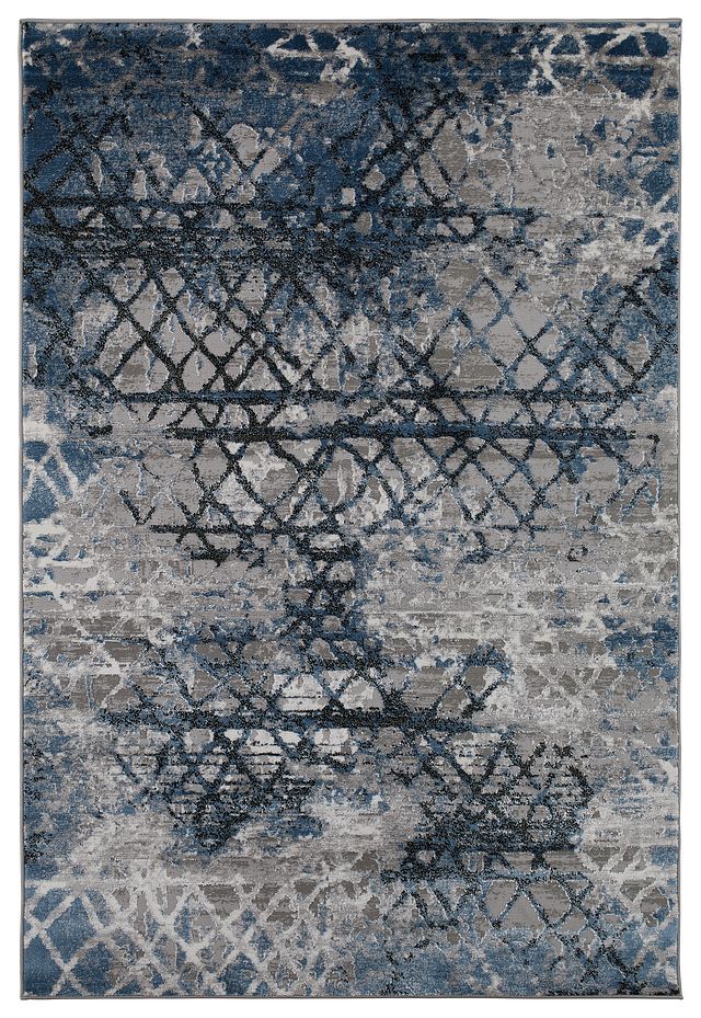 Venice Dark Blue 5x8 Area Rug