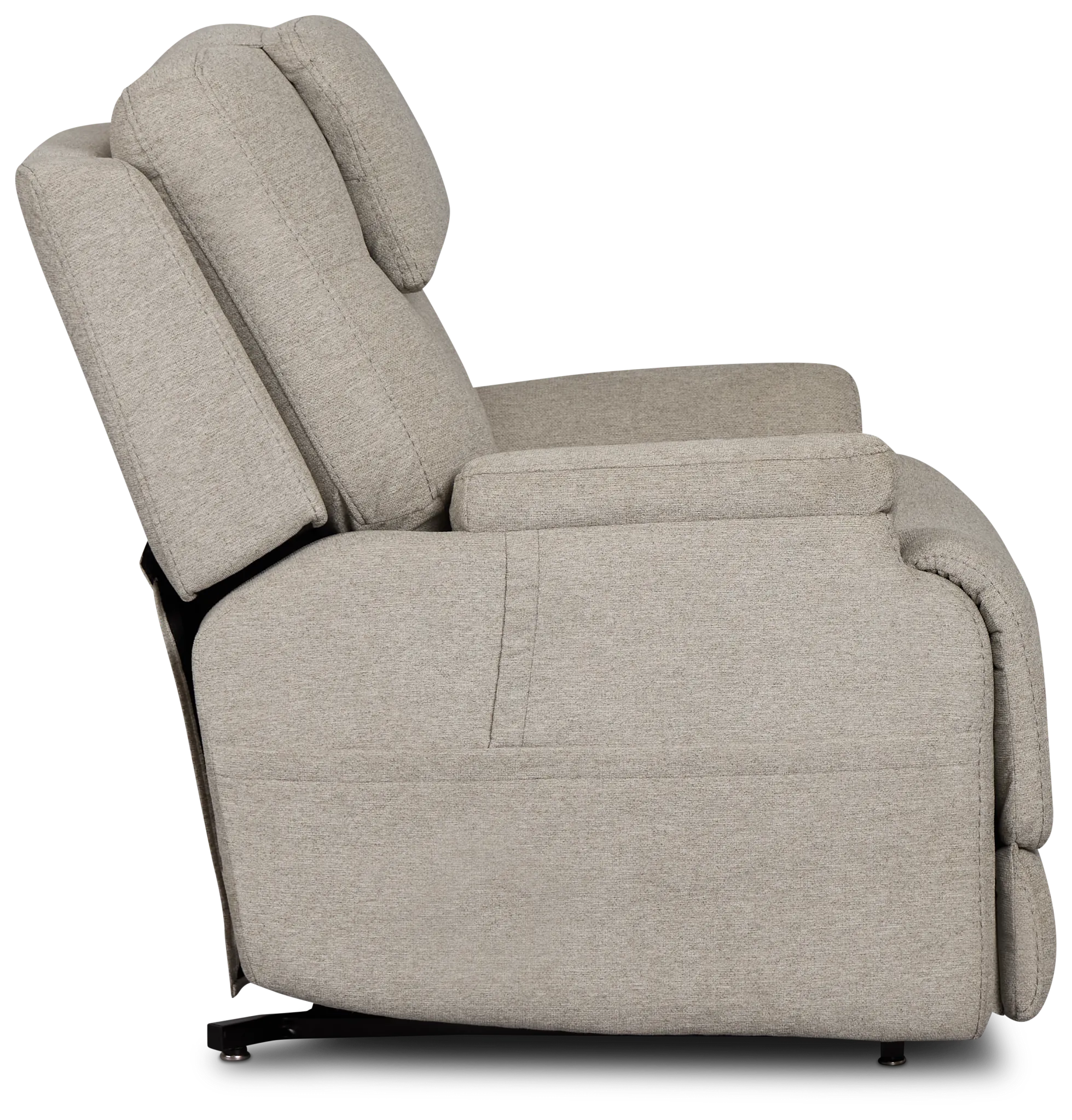 Zecliner Petite Light Gray Fabric Power Lift Recliner