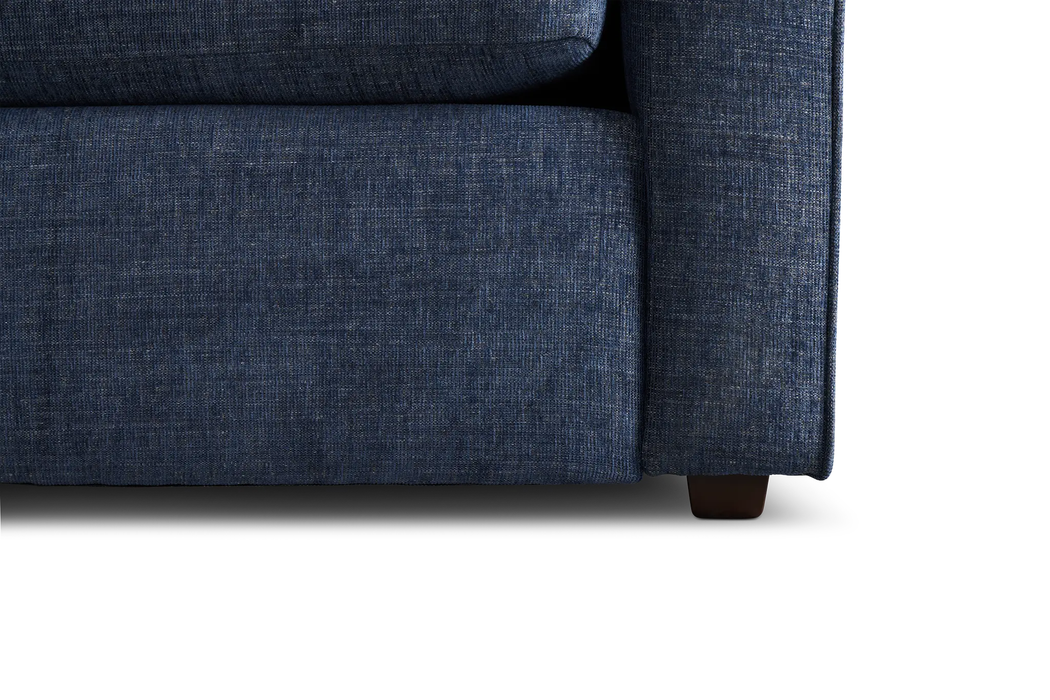 Davis Dark Blue Micro Left Bumper Sectional Davis Dark Blue Micro Left Bumper Sectional