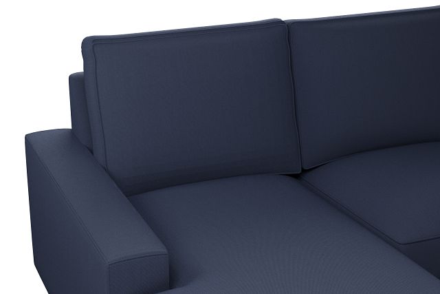 Edgewater Peyton Dark Blue Medium Left Chaise Sectional