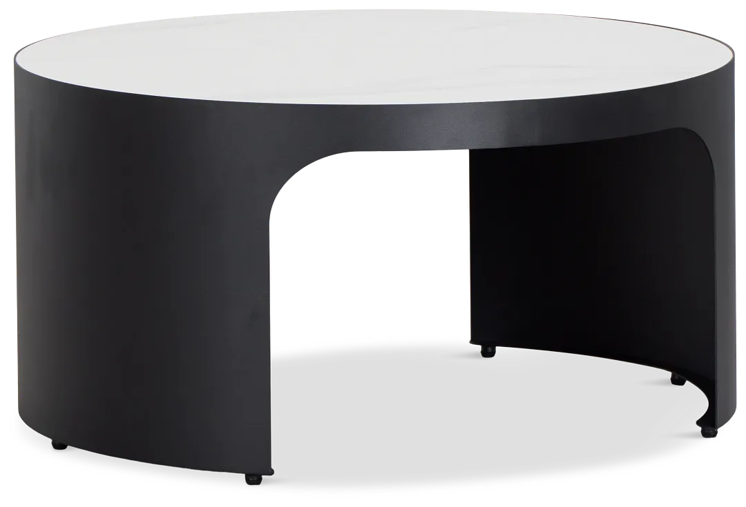 Abel White Round Coffee Table