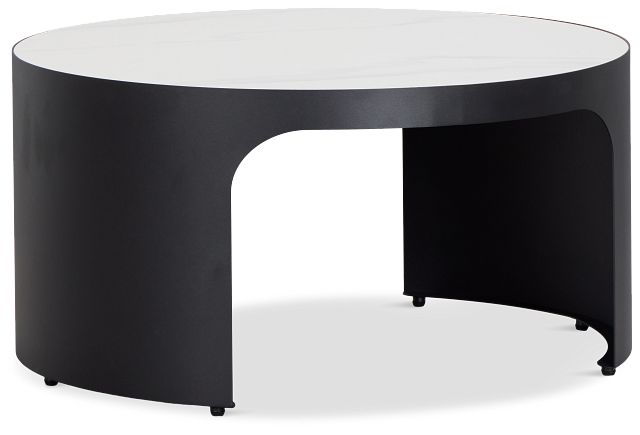 Abel White Round Coffee Table