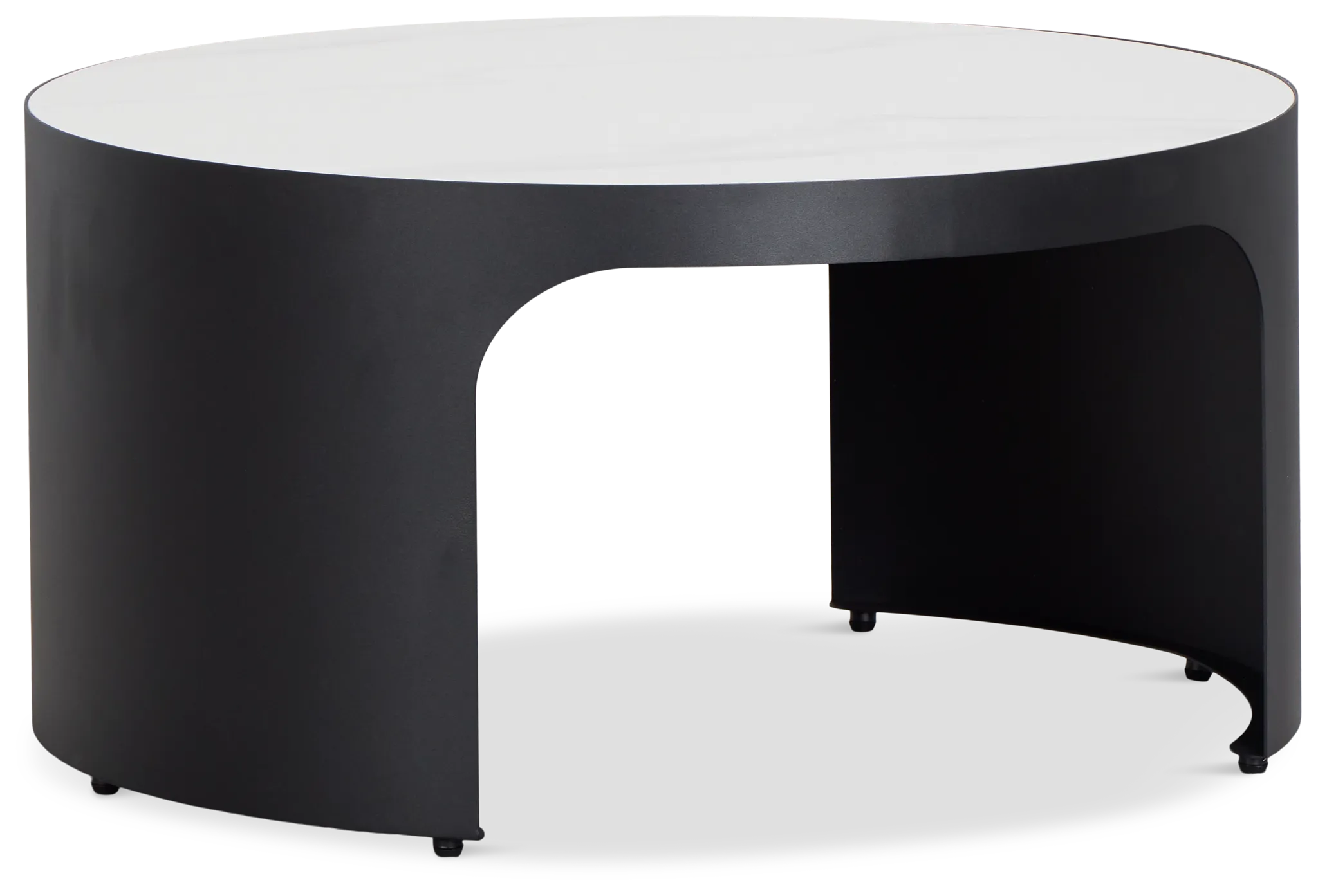 Abel White Round Coffee Table