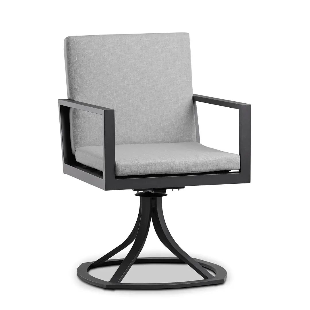 Linear Dark Gray Swivel Arm Chair Linear Dark Gray Swivel Arm Chair